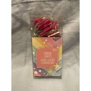 NEW Watermelon Shaped String of White LED Fairy Lights 10 Count 3.6 Feet